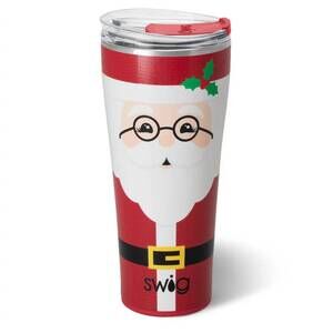 NEW SWIG LIFE mr. claus tumbler - 32oz in red & white